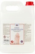 Hand-Desinfeksjon, pyn do dezynfekcji i higieny rk, zawiera od 75 do 80 procent alkoholu - 5000 ml