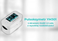Pulsoksymetr Yimi Life, YM 301 z ekranem OLED 1.3 cala o wysokiej rozdzielczoci z certyfikatem medycznym