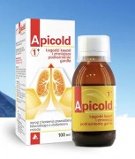 Apicold 1+, syrop z korzenia prawolazu na suchy kaszel - 100 ml