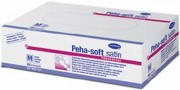 Rkawice diagnostyczne Peha-soft Satin bezpudrowe, rozm. M, 100 szt.
