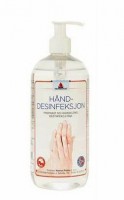 Hand-Desinfeksjon, pyn do dezynfekcji i higieny rk, zawiera od 75 do 80 procent alkoholu - 500 ml