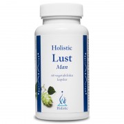 Holistic Lust Man (dawniej Potent) suplement dla mczyzn organiczny cynk magnez witamina B3 B6 selen kozieradka reniec grski potencja