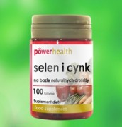 Selen i Cynk, Power Health - 100 tabletek