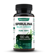 Spirulina Blue-Green, Pure 100%, Pharmovit - 180 tabletek