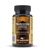 Teobromina, Z kakaowca waciwego, 24% teobrominy, Pharmovit - 60 kapsuek