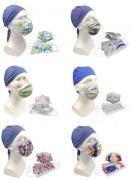 Maska, maseczka chirurgiczna jednorazowa ochronna kolorowa z gumk, STYLE - 10 sztuk